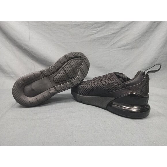 Nike Air Max 270 (PS) Sneakers Mesh Triple Black Size 1.5Y BRAND NEW NO BOX! - Picture 2 of 10